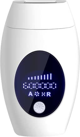 Depilador Definitivo Laser Luz Pulsada 600000, Removedor Indolor de Cabelos com Flash Profissional Permanente (BRANCO Falshes 120w)