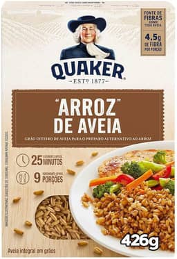 Arroz de Aveia Grãos Integral Quaker Caixa 426g