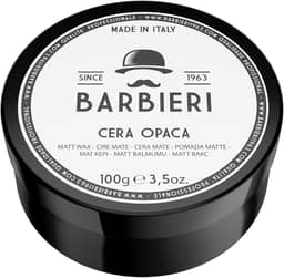 BARBIERI DESDE 1963 - Pasta Matte Italiana100g – Para Cabelo Masculino Efeito Meio-Opaco e Fixação Forte para Penteados Naturais