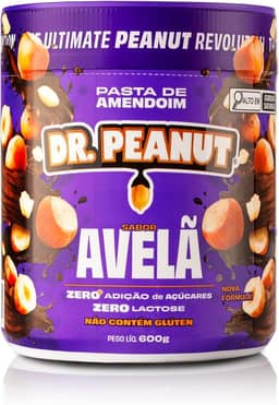 Dr. Peanut Pasta de Amendoim Avelã 600G - Com Whey Protein