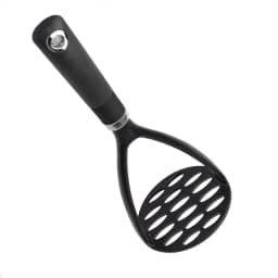 Espremedor de batatas Cooking Light, resistente ao calor, seguro para utensílios de cozinha antiaderentes, nylon macio, preto
