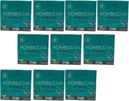 Kit 10cx Chá de Kombucha Orgânico (100 Sachês) Campo Verde