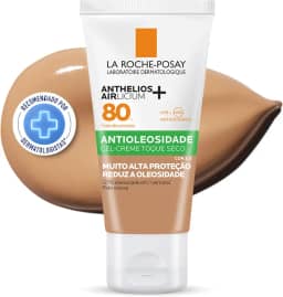 La Roche-Posay, Anthelios Airlicium, Protetor Solar Facial Antioleosidade com Cor, Controle de Oleosidade, Efeito Matte, Toque limpo, Ação anti-transferência da cor, Cobertura
