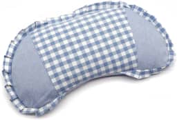 Travesseiros de casco de trigo sarraceno para dormir, travesseiro cervical pequeno com capa lavável, almofada refrescante em forma de lua, suporte de pescoço para dormir de lado e de costas (56