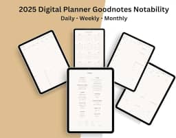 Digital planner 2025, Goodnotes planner, iPad planner, Notability planner, Dated digital planner, Digital calendar, Planner (English Edition)