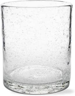tag Bubble Clear Glass Double Old Fashioned Whiskey Bourbon Glass 425 g Transparente
