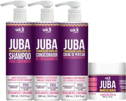 Kit Widi Juba Transição Capilar Shampoo, Condicionador, Creme Leve e Máscara
