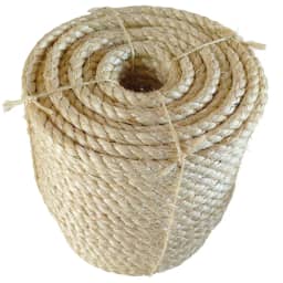 Corda de Sisal Natural 10mm 15 Metros para Arranhador Artesanato e Amarras
