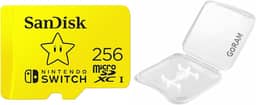 (1 pacote) SanDisk 256GB MicroSD Nintendo Switch Micro SDXC Cartão de memória para Switch & Switch Lite SDSQXAO-256G Pacote com (1) capa de plástico GoRAM