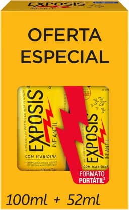 Exposis Infantil, Kit Repelente Icaridina, 2 Unidades Gel 100ml e 52ml