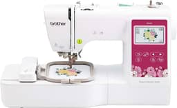 BROTHER Novo modelo: máquina de bordar PE545 P5545, conexão LAN sem fio, 135 designs embutidos, área de aro de 10 x 10 cm, tela sensível ao toque LCD grande de 9,4 cm, porta USB, 10 estilos de fonte,