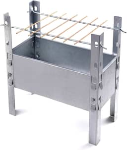 Churrasqueira Desmontável Para Espetinho Reforçada, Prática, Compacta e Resistente!