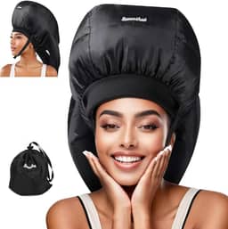 Secador de cabelo Bonnet, difusor de cabelo ideal para cabelos cacheados, sua solução definitiva – Tampa de secador de cabelo de capacidade espaçosa para pentear rapidamente os cachos