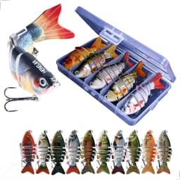 Isca Artificial Lambari Articulada Tucunaré Dourado Kit 5 Un