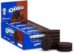 Biscoito recheado Oreo Chocolate display com 8 unidades de 36g
