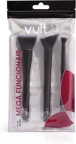VULT KIT PINCEIS DE MAQUIAGEM MEGA FUNCIONAIS