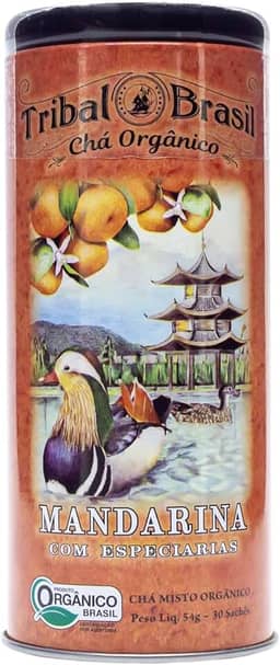 Chá Orgânico de Mandarina com Especiarias - Lata - 30 Sachês - 54g