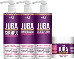 Kit Widi Juba Transição Capilar Shampoo, Condicionador, Creme Denso e Máscara