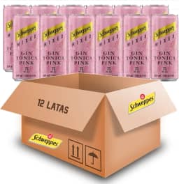 Kit c/ 12und Gin Tônica Pink Lata 269ml
