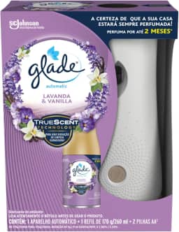Glade Aromatizador de Ambiente Automático, Lavanda e Baunilha, Kit Aparelho e Refil 260ml