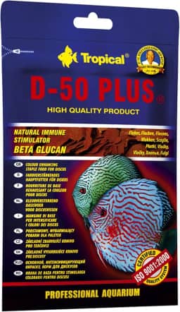 Tropical Ração Para Peixes D-50 Plus Flocos 12G Sache