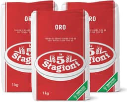 Farinha Italiana Le 5 Stagioni Oro Pack C/3 Un 1kg Pizza Pão