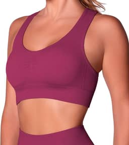 Top Furadinho Sem Costura Academia Poliamida Fitness Selene