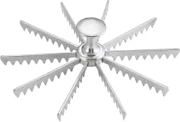 Winware Marcador de torta e bolo de alumínio com 10 cortes