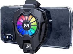 Neveika Radiador de celular, radiador de celular com chip de resfriamento duplo semicondutor, telefones celulares com uma largura de 6 a 8 cm para transmissão ao vivo Tiktok, vlog