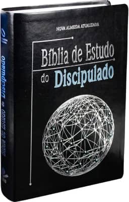 Bíblia de Estudo do Discipulado NAA | SBB | Bíblia de Estudo de Discipulado - Capa em couro sintético, preta nobre: Nova Almeida Atualizada (NAA)