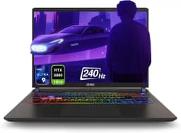 MSI Notebook para jogos Vector 16 HX AI, Intel Ultra 9-275HX, RAM DDR5 de 32 GB, SSD PCIe de 2 TB, WQXGA de 16 polegadas (2560 x 1600) tela 240Hz, Nvidia G-Force RTX 5080, teclado RGB de 24 zonas, W11