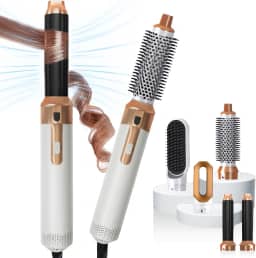 KKM STYLER Modelador de cabelo 5 em 1 atualizado, escova de ar quente, escova de secador de cabelo, modelador de cabelo, modelador de ar, conjunto de secador de cabelo - perfeito para volume,