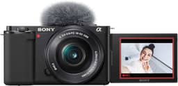 Sony Alpha ZV-E10 - Kit de câmera Vlog sem espelho com lentes intercambiáveis APS-C - Preto