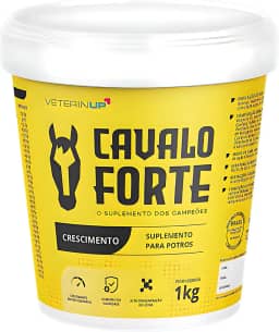 Suplemento Cavalo Forte Crescimento 1 kg – Desenvolvimento Muscular e Ósseo – Formulado por Veterinários – Vitaminas, Aminoácidos e Minerais Essenciais – VeterinUp