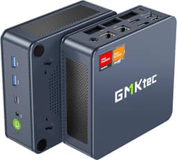 GMKtec Mini PC Gaming pré-instalado Windows 11 Pro, K6 AMD Ryzen 7 7840HS Dual NIC LAN 2.5Gbps Desktop Computer, 32GB DDR5 (16GB*2) 1TB PCIe4.0 SSD, USB4.0, HDMI, DP, USB-C, WiFi 6E, BT 5.2