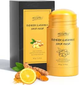 Máscara em bastão de argila de açafrão, máscara orgânica de vitamina C para limpeza de cravos, máscara de lama de argila para limpeza profunda dos poros melhora a acne da pele, máscara facial com