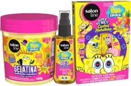 Kit Completo SOS Cachos Kids Bob Esponja, Salon Line