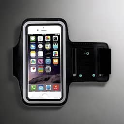 Braçadeira Suporte Celular Para Corrida, Bike E Treinos, Compatível Com Smartphones 5,5' E 6,5', Resistente, Ajustável, À Prova D'água, Marca VARENZIA