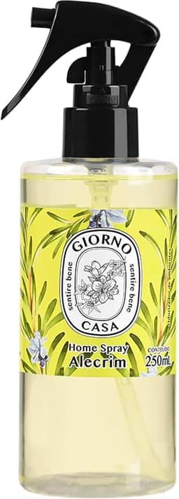 Sprays de Ambiente com Perfume (Aromatizador de Ambientes), Alecrim, Giorno Casa, 250 ml, Verde