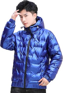 Casaco de inverno masculino jaqueta acolchoada grossa quente parka jaquetas com capuz jaqueta masculina leve ao ar livre