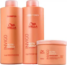 Kit Wella Professionals Invigo Nutri-Enrich - Shampoo 1000ml + Condicionador 1000ml + Máscara 500ml