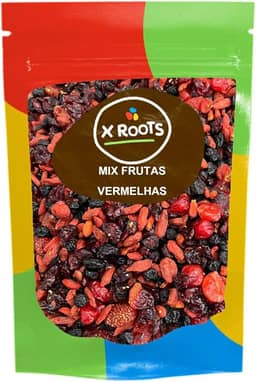 Mix de Frutas Vermelhas Premium (Gojiberry, Cranberry, Cereja, Morango e Blueberry) 500gr - X Roots