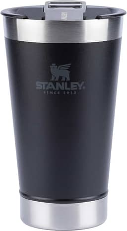 Stanley - Copo Térmico para Cerveja, 473ml, com Tampa, para Bebidas Quentes ou Frias, Matte-Black