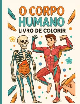 Livro de Colorir O Corpo Humano: Explorando o Corpo Humano Através da Cor (Portuguese Edition)