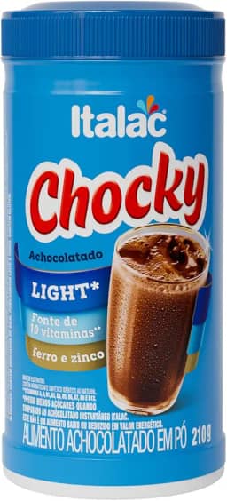 ITALAC Achocolatado Em Pó Zero Açucar - Pote 210Gr