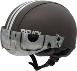 Capacete Coquinho Scooter Elétrica Bike Skate Patinete BR 101 Premium Viseira Silver