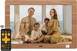 KODAK Moldura digital de 20 cm com controle remoto, moldura digital de tela HD de 1280 x 800 IPS, rotação automática, fácil de operar, programável, ligar/desligar, sem Wi-Fi