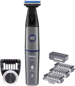 Aparador de Pelos Philco Bivolt 7 Acessórios USB PAP02