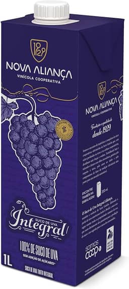 Nova Aliança Suco de Uva Tinto Integral Aliança 1L