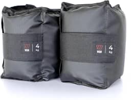 Par Caneleira Tornozeleira de Peso 4 kg WON Preto Fitness Academia Musculação Treino